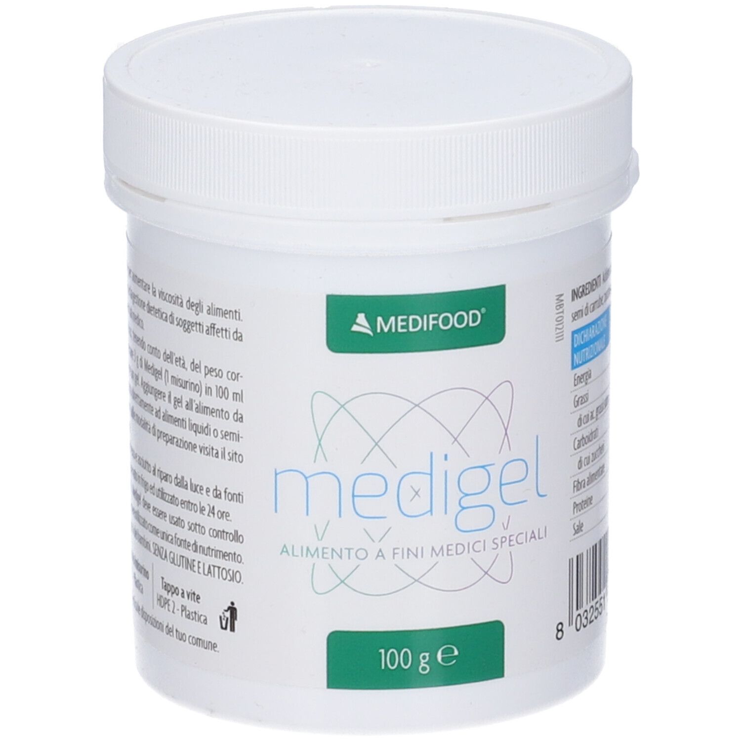 Piam Farmaceutici Medigel Per Aumentare Viscosità Alimenti Liquidi 100 G - Immagine 11