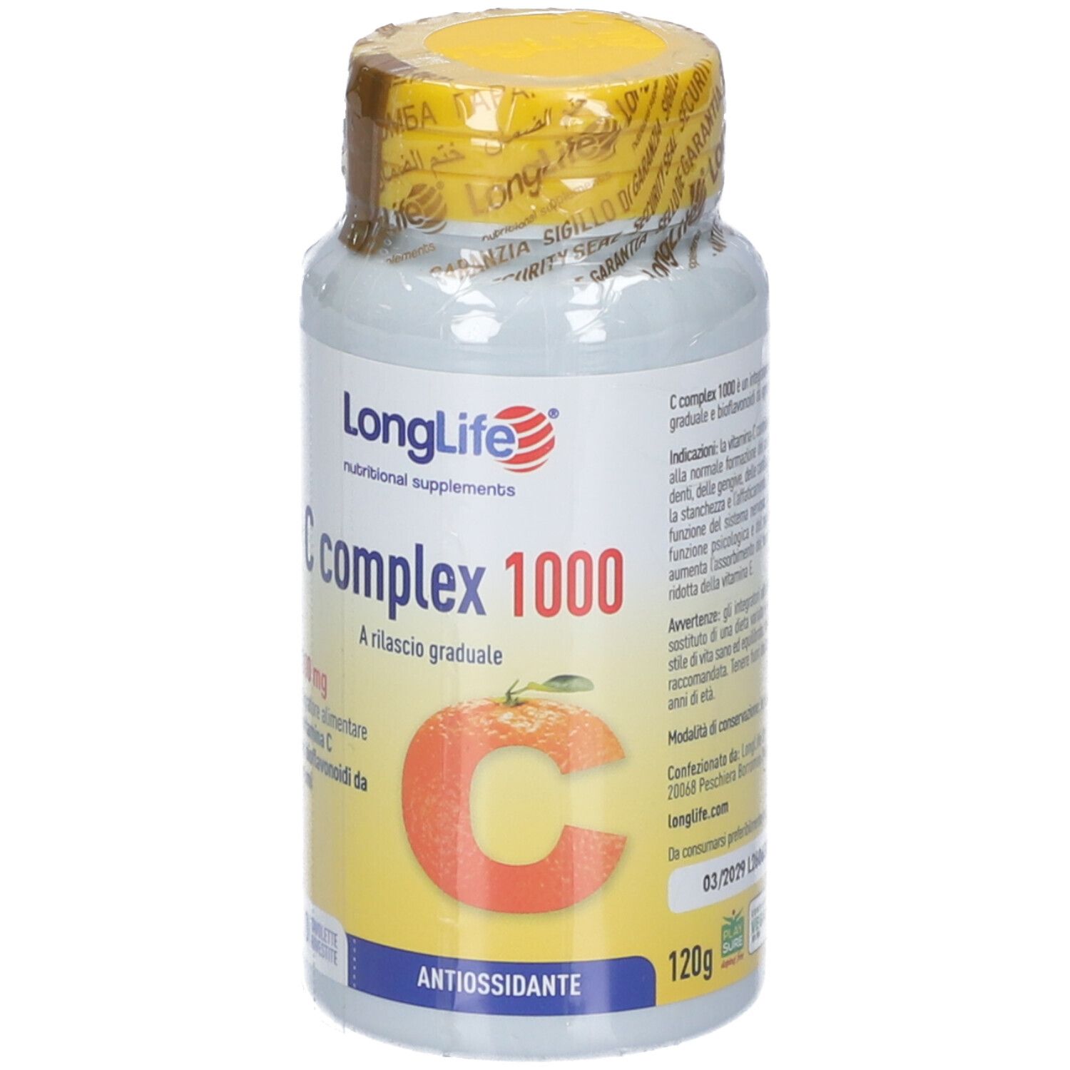LongLife C complex 1000 Nahrungsergänzungsmittel. 120g.