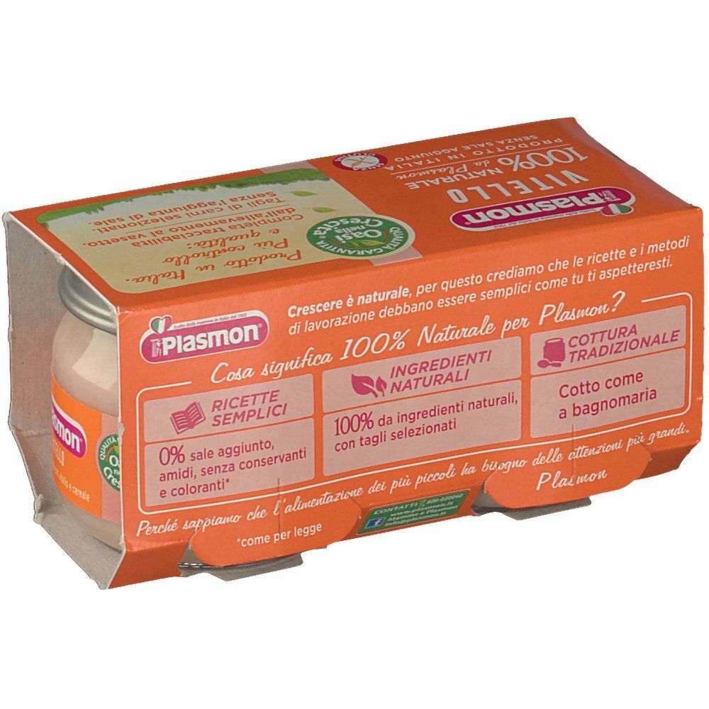 Plasmon Homogenisiertes Kalbfleisch 80 G X 2 Stück Plasmon
