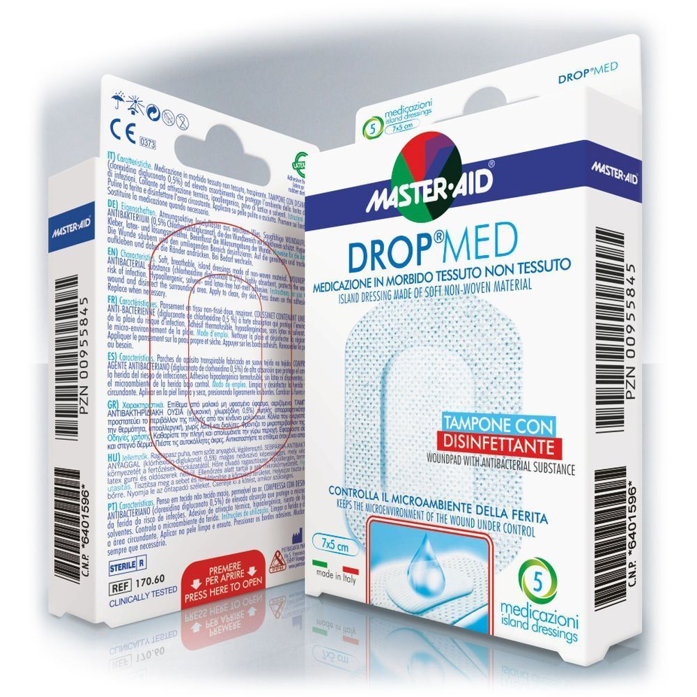 M-Aid Drop MED 10X12 5 St Pflaster