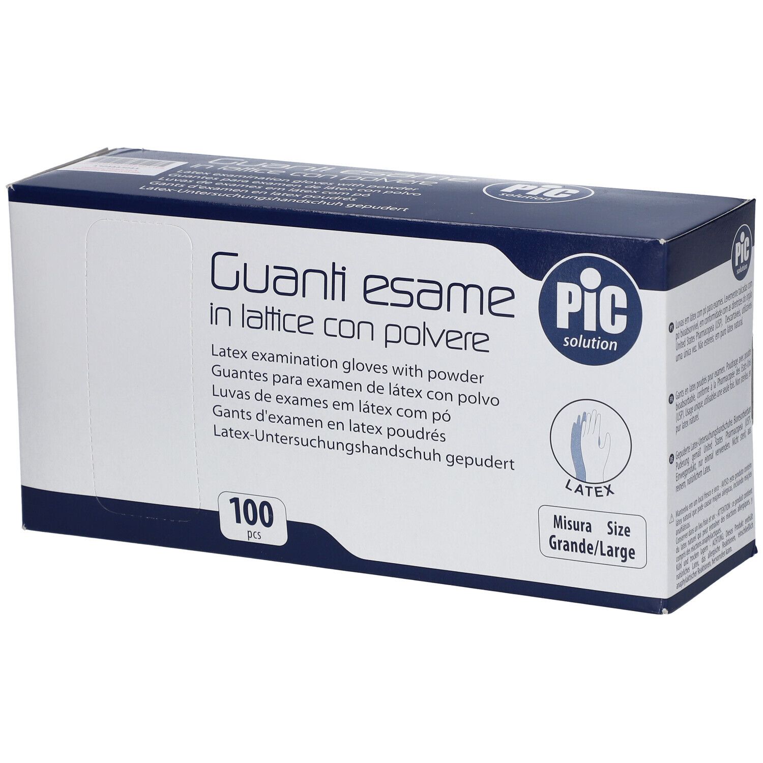 PiC Solution Guanti Esame in Lattice con Polvere Misura L