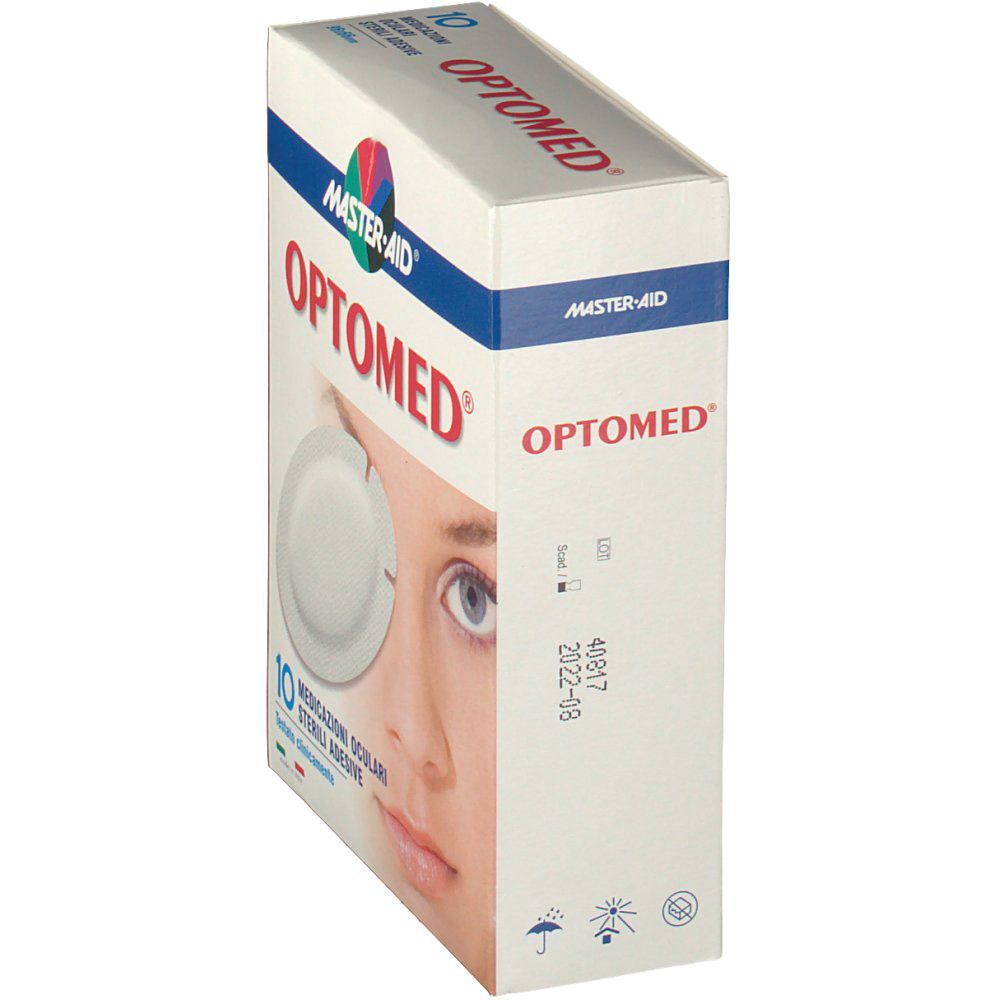 OPTOMED sterile Augenpflaster, 10 Stück, selbstklebend.