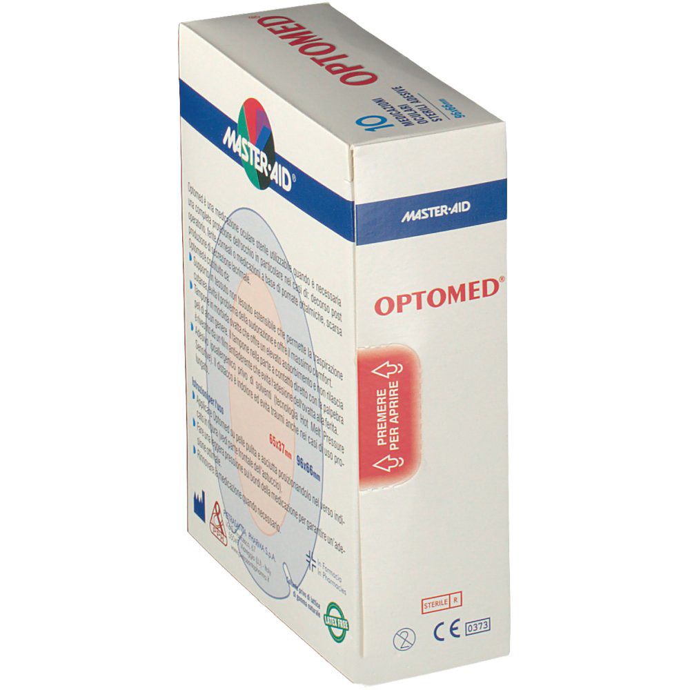 OPTOMED sterile Augenpflaster, 10 Stück, selbstklebend.