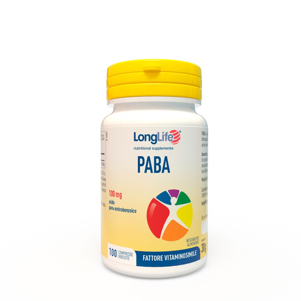 LongLife Paba 100 Integratore vitamina B10 100 Compresse - Immagine 7