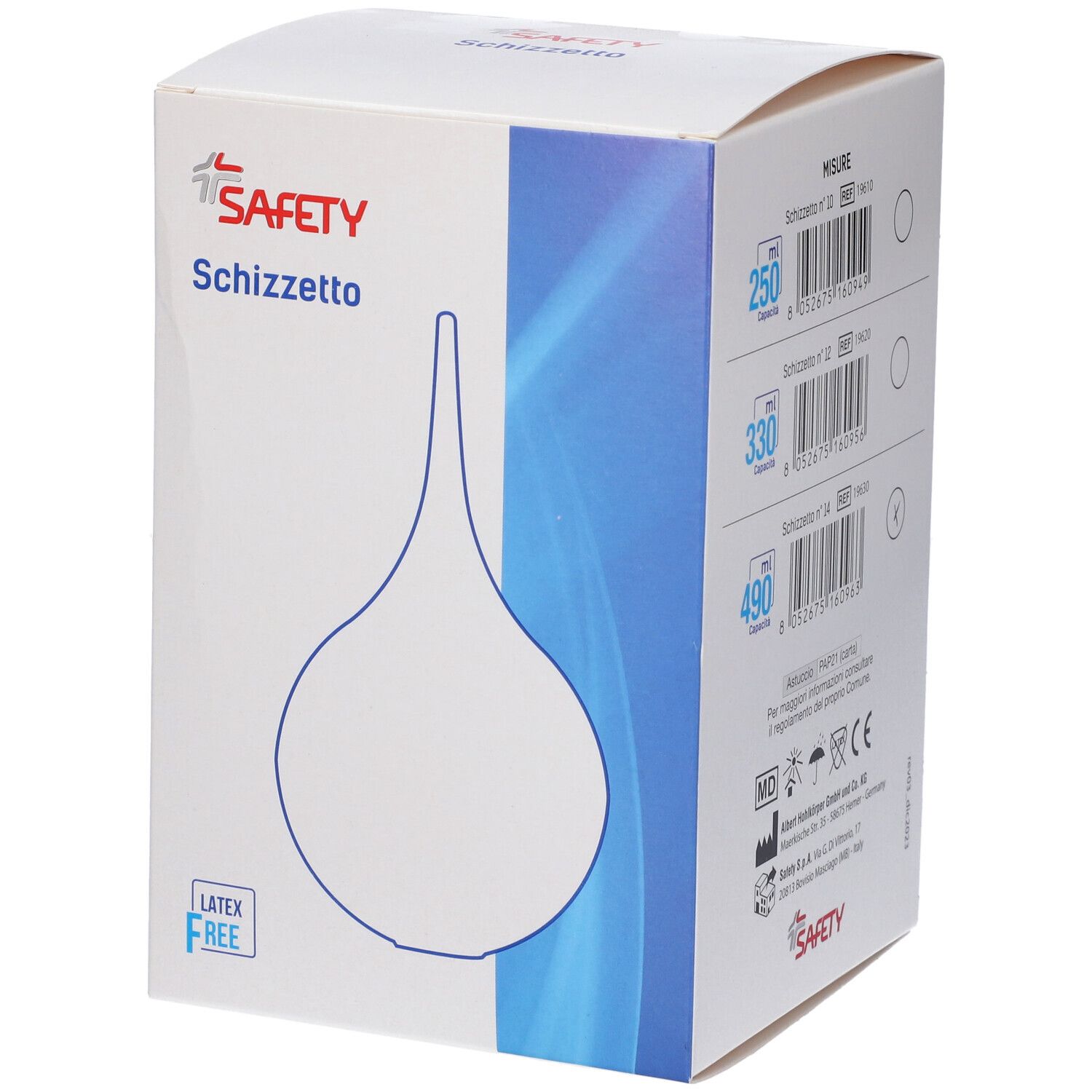 Safety Schizzetto in Gomma Latex Free 490ml