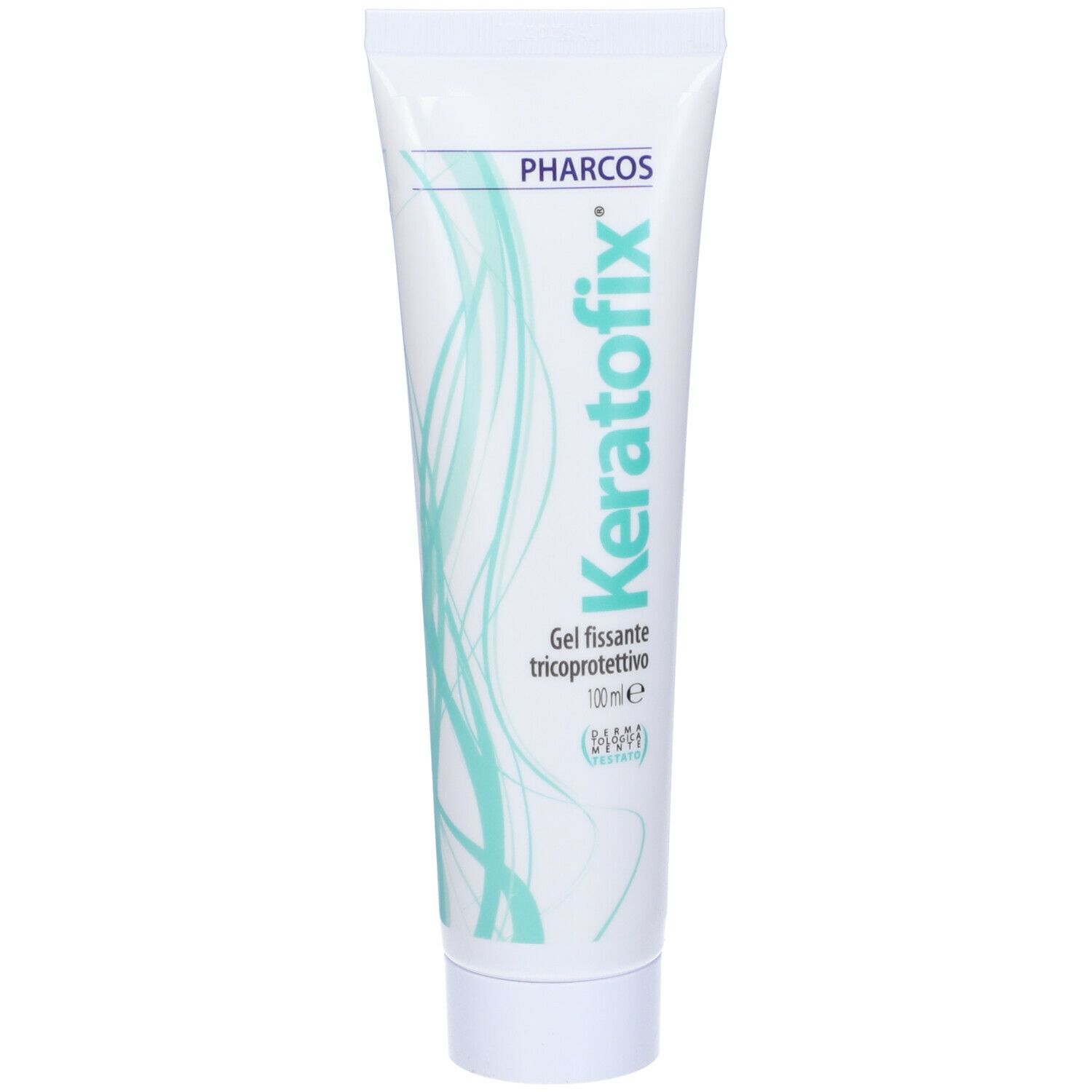 Tubo Keratofix. Onde turchesi. Gel per capelli.