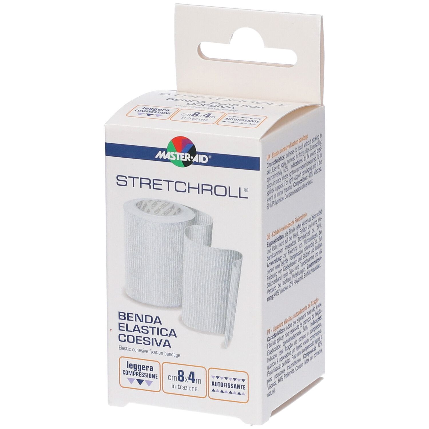 Master Aid Master-Aid Stretchroll Benda Elastica Per Sostegno 8X4 Cm - Immagine 9