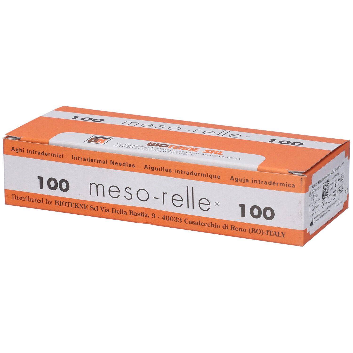 Ago Per Mesoterapia Gauge27 E Diametro 0,40X4 Cono Luer Scatola 100 Pezzi