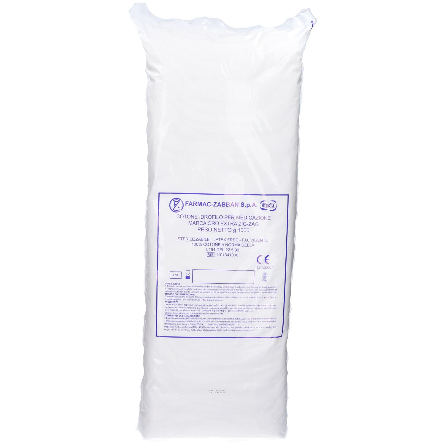 Farmac-Zabban Oro Cotone Idrofilo Meds Morbido Extra 1 Kg - Immagine 5