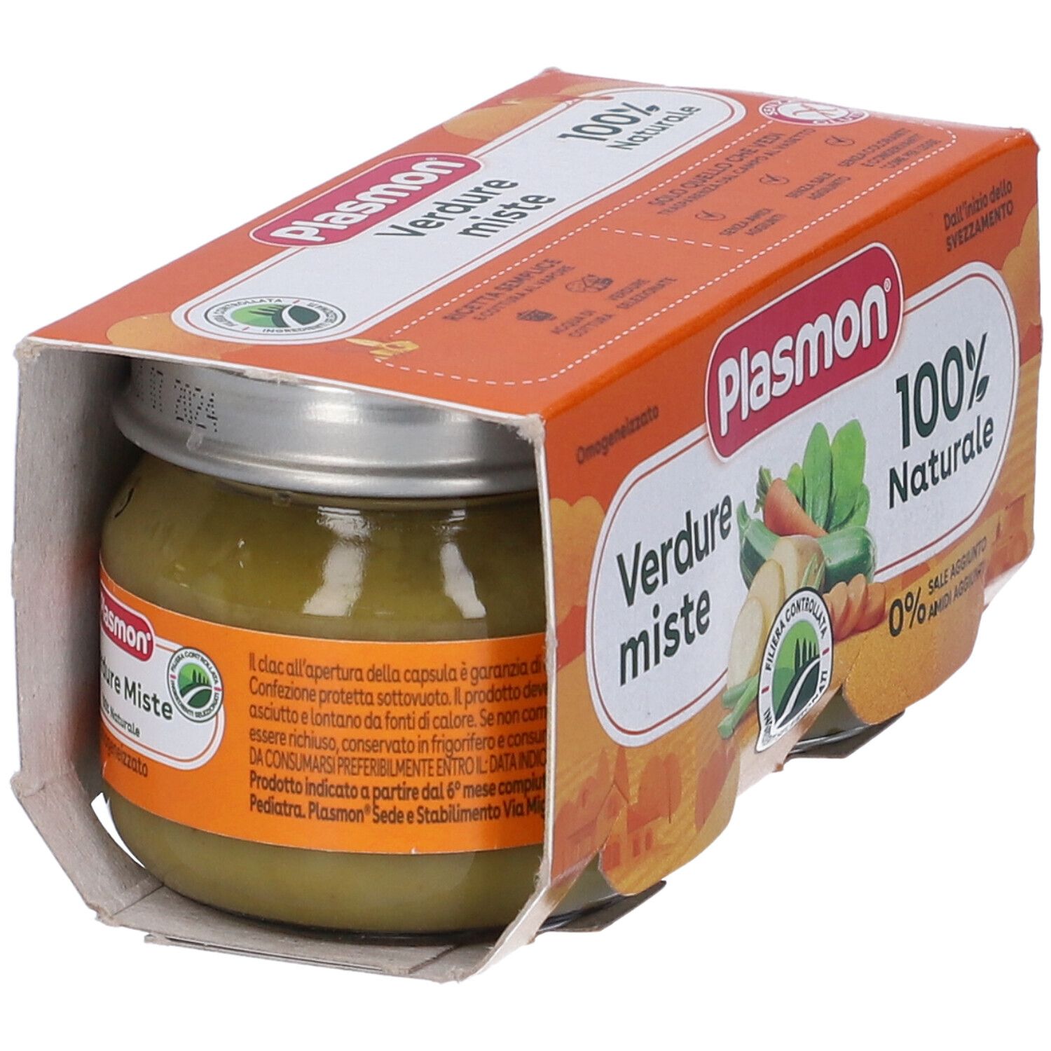 Plasmon Homogenisierte Gemüsemischung 80 G X 2 Stück Plasmon