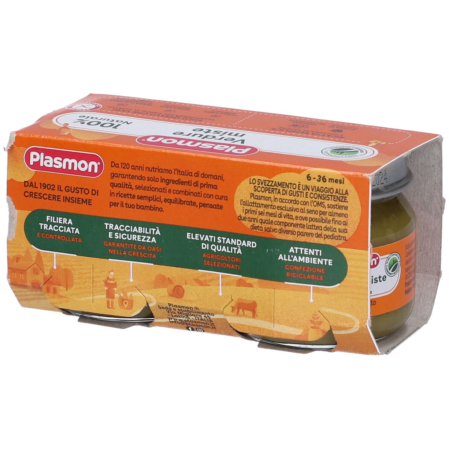 Plasmon Homogenisierte Gemüsemischung 80 G X 2 Stück Plasmon