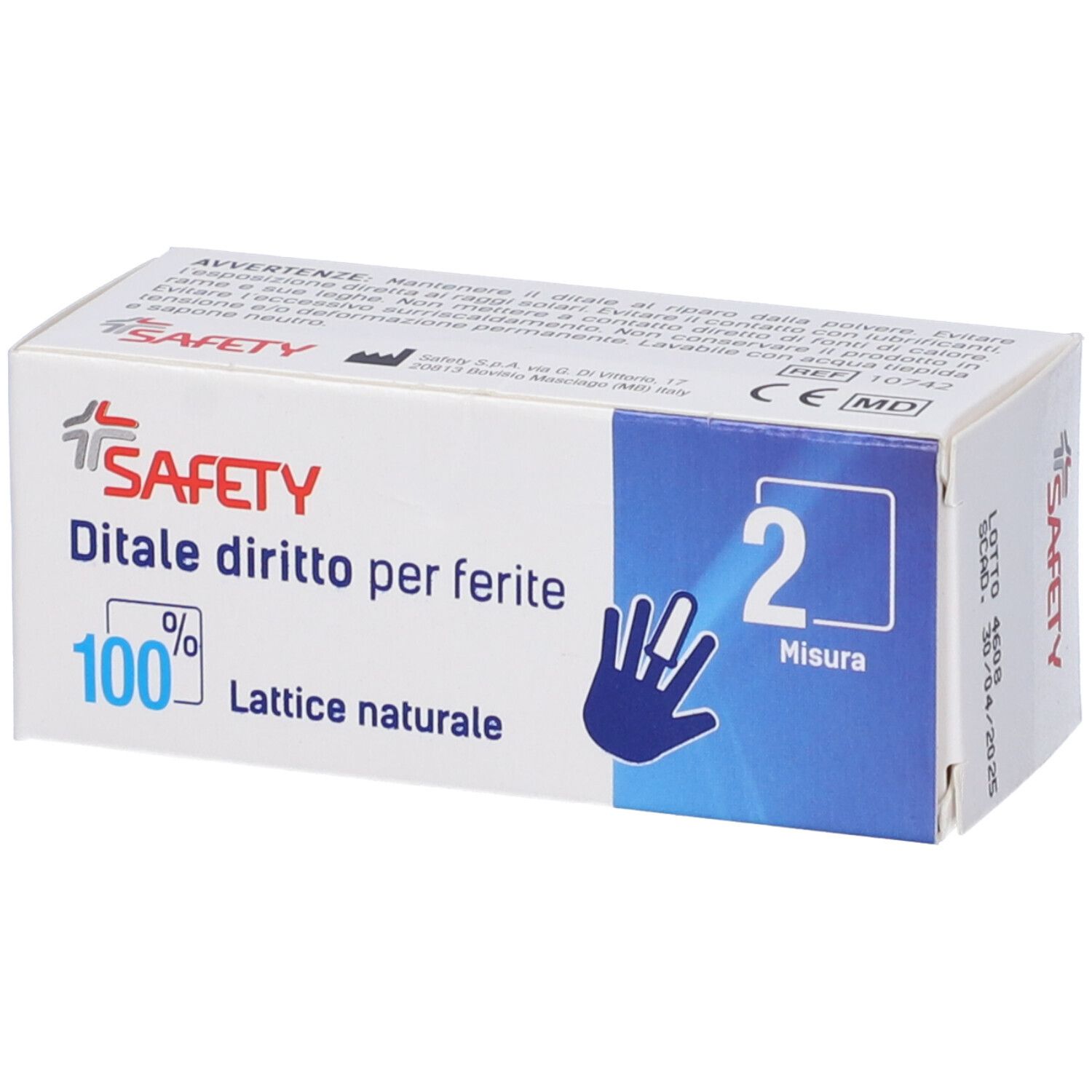 Safety Ditale in Lattice Retto Taglia 2