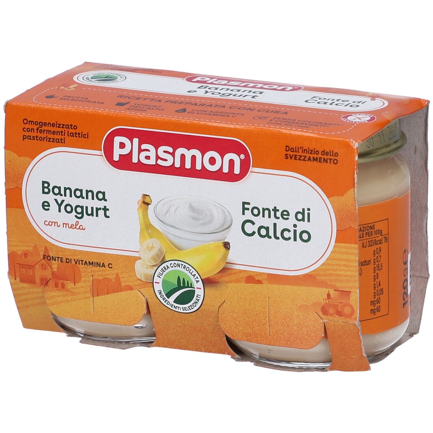 Plasmon Omogeneizzato Yogurt Banana 120 G X 2 Pezzi