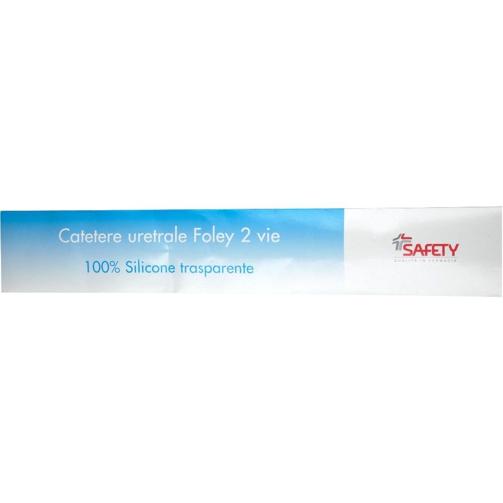 Image of Safety Foley Catetere Uretrale 2 vie CH 16 100 % Silicone trasparente