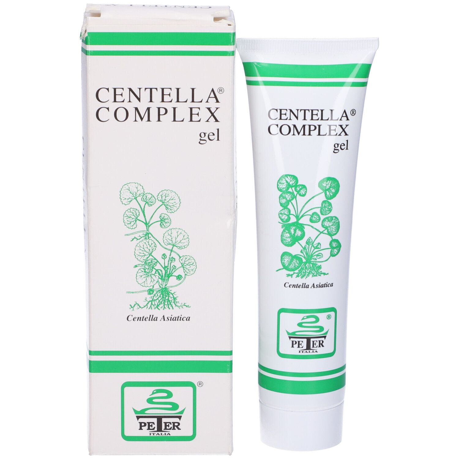 Confezione del prodotto: scatola bianca con design verde. Il nome del prodotto e il logo sono chiaramente visibili.
