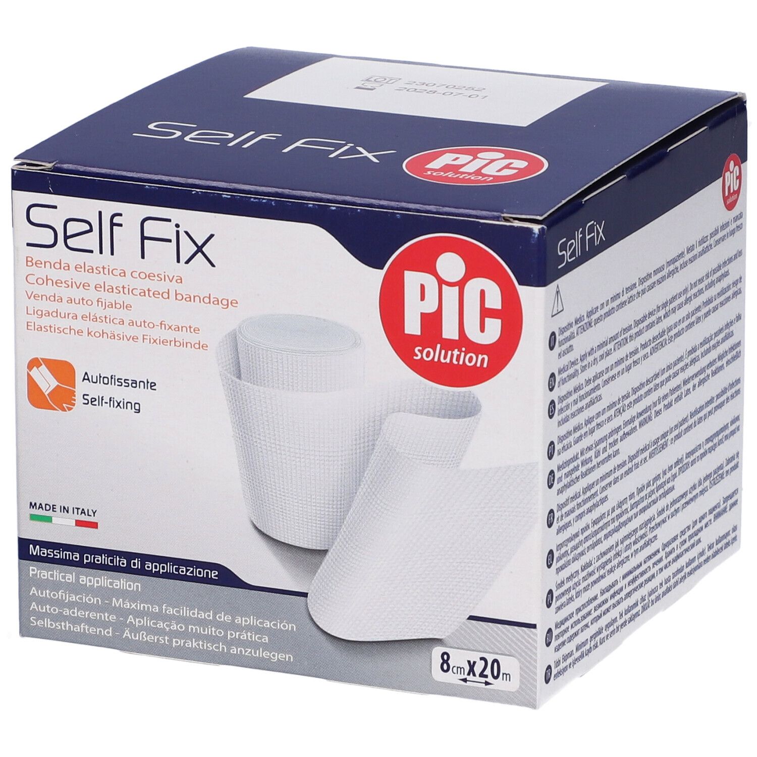PIC Self-Fix Bende Elastiche Di Fissaggio 8cm x 20m
