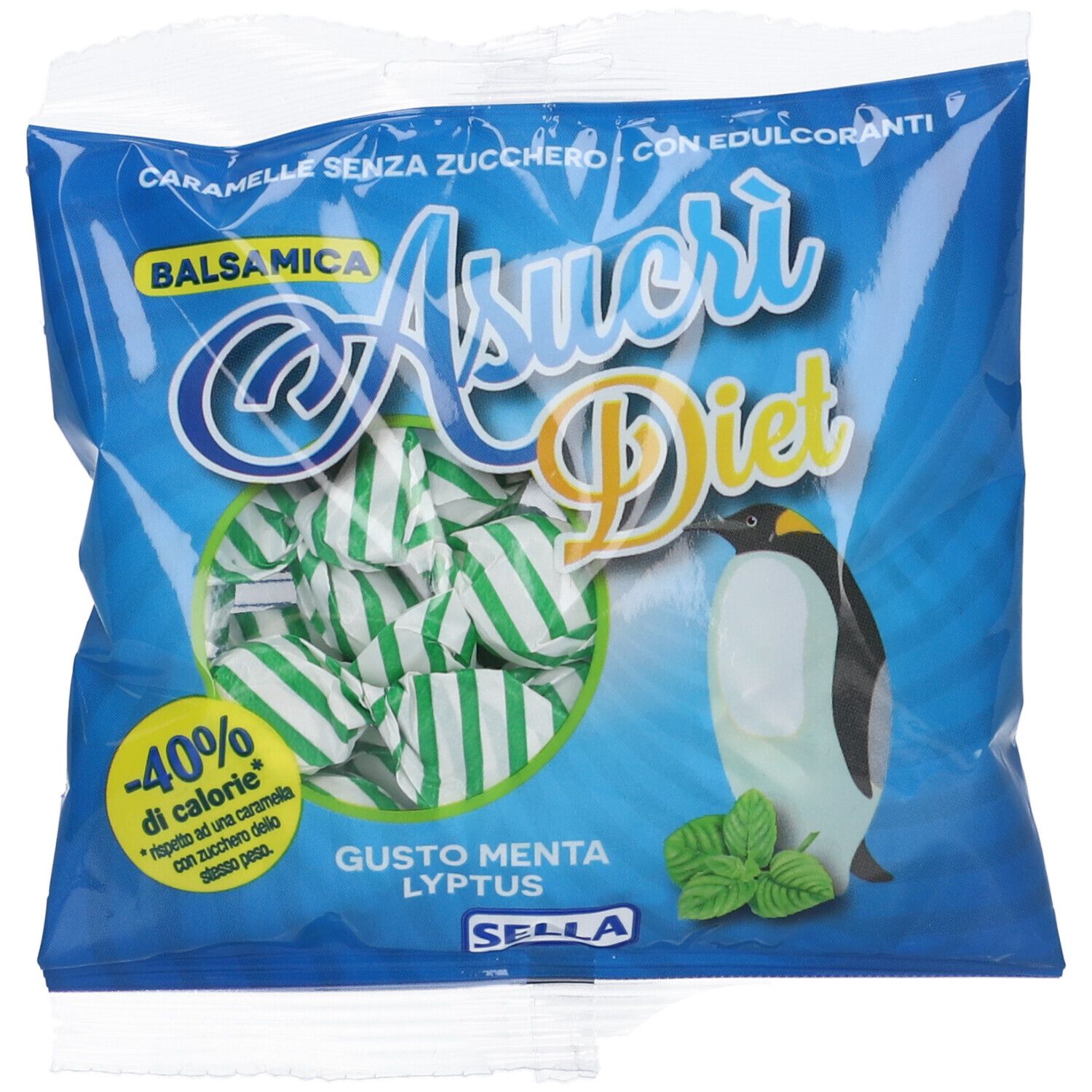 Sella Caramelle Asucri Diet Gusto Mentalyptus