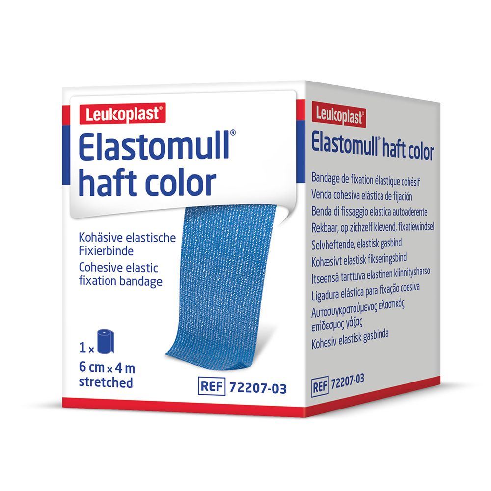 Elastomull® Haft Color Benda Fissaggio 6cm x 4m Blu