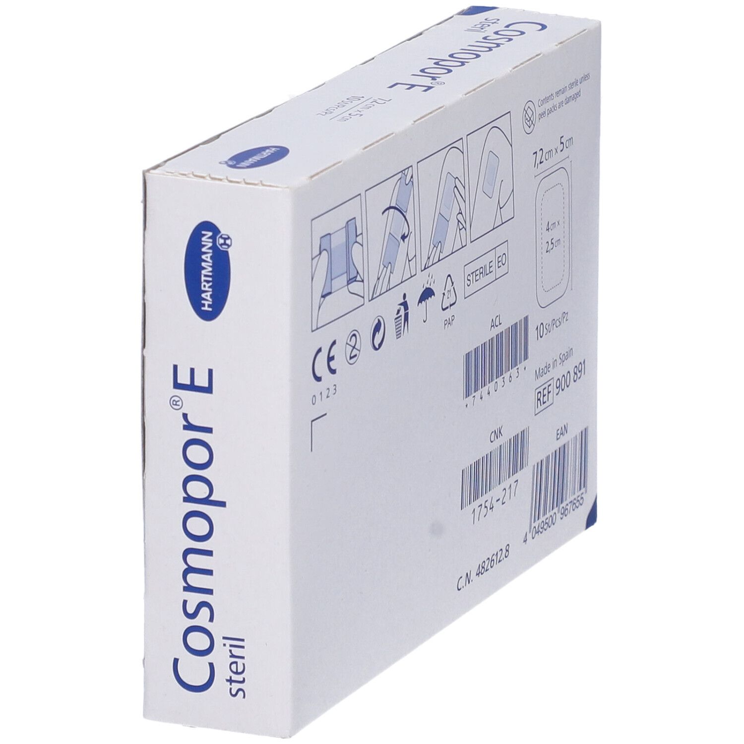 Hartmann Cosmopor® Steril Wundverband 7,2 x 5