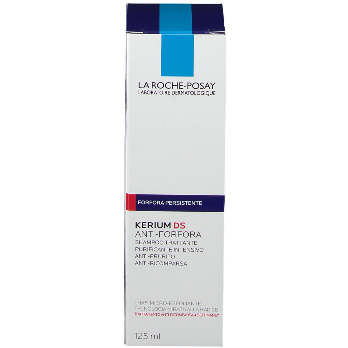 Verpackung La Roche-Posay Kerium DS Anti-Schuppen Shampoo. 125 ml.