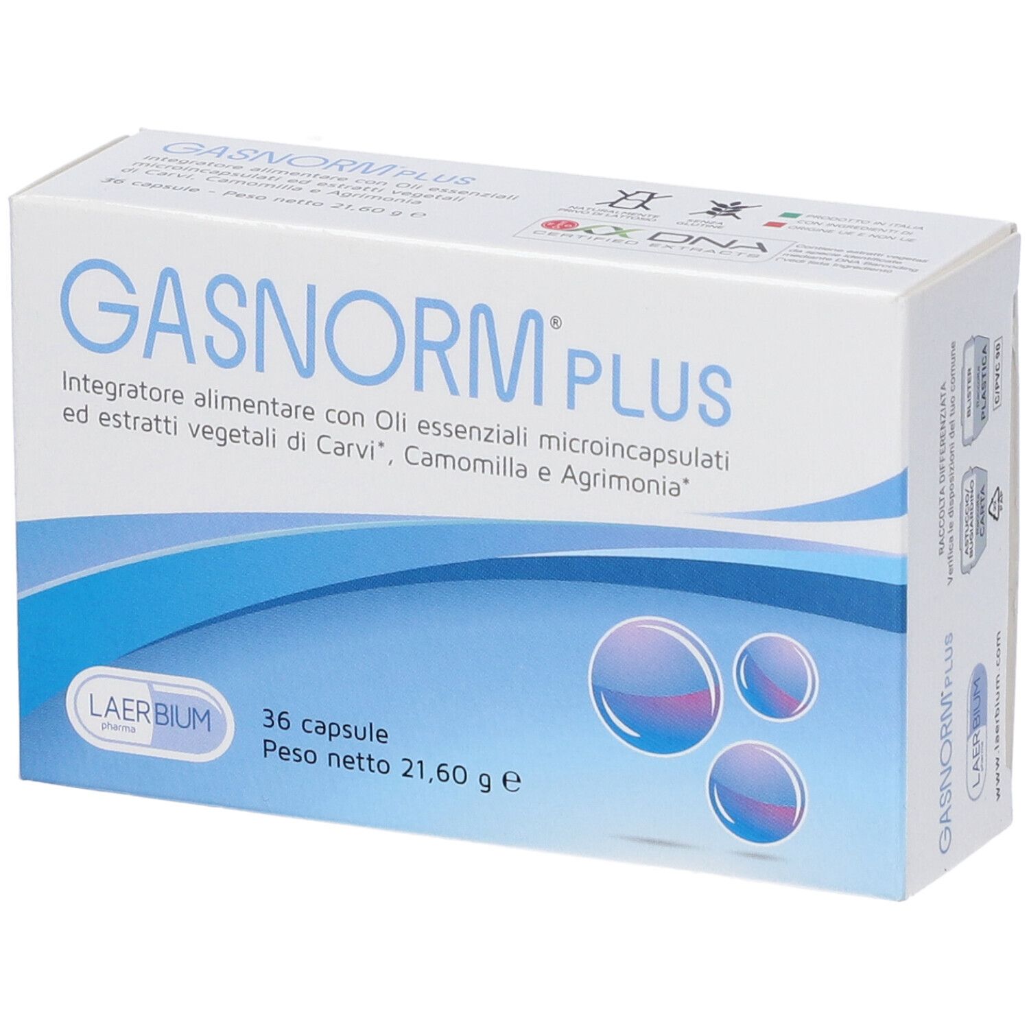 Gasnorm Plus 36 Capsule - Integratore Per Il Gonfiore Addominale - Immagine 11