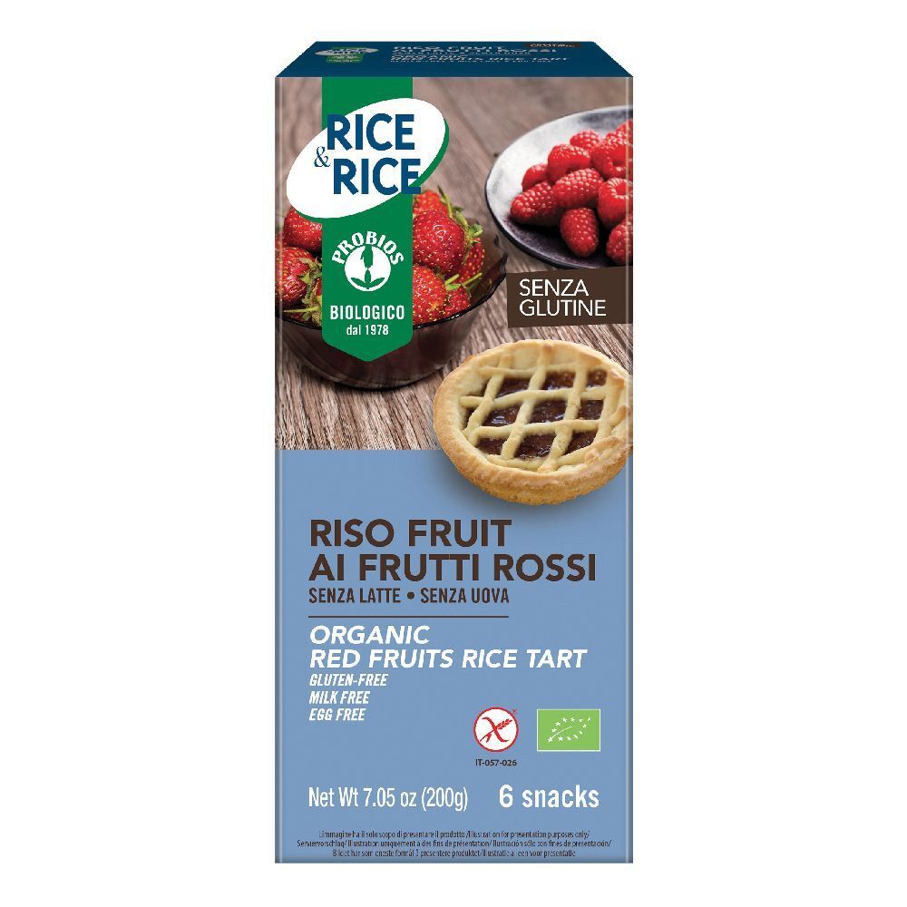 Rice&Rice Riso Fruit Frutti Rossi 6 X 33 G Senza Uova