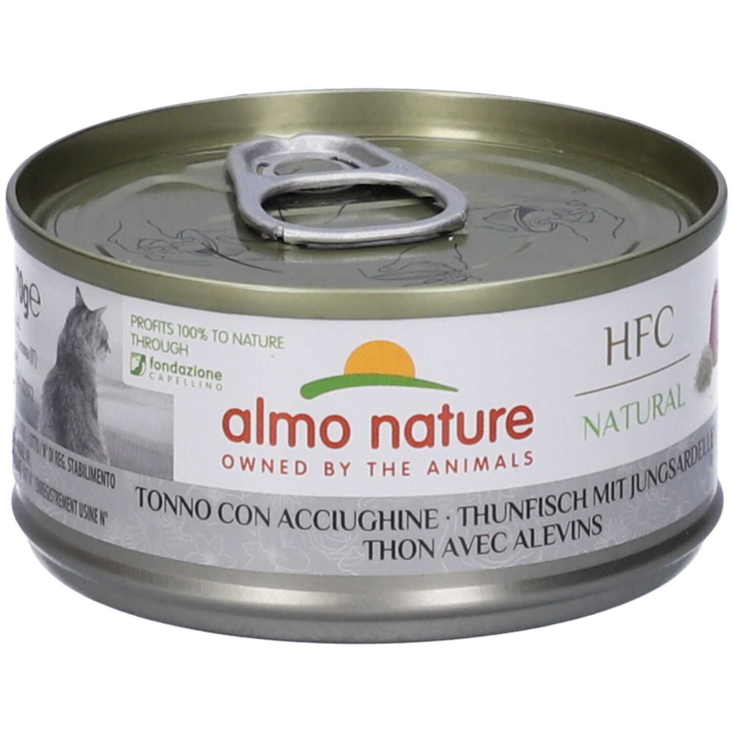 Image of Almo Nature HFC Natural Tonno con Acciughine per Gatti Adulti
