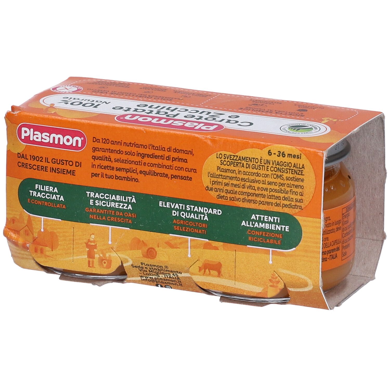 Plasmon Karotten/Kartoffel/Kürbis Brei 80 G X 2 Stück Plasmon