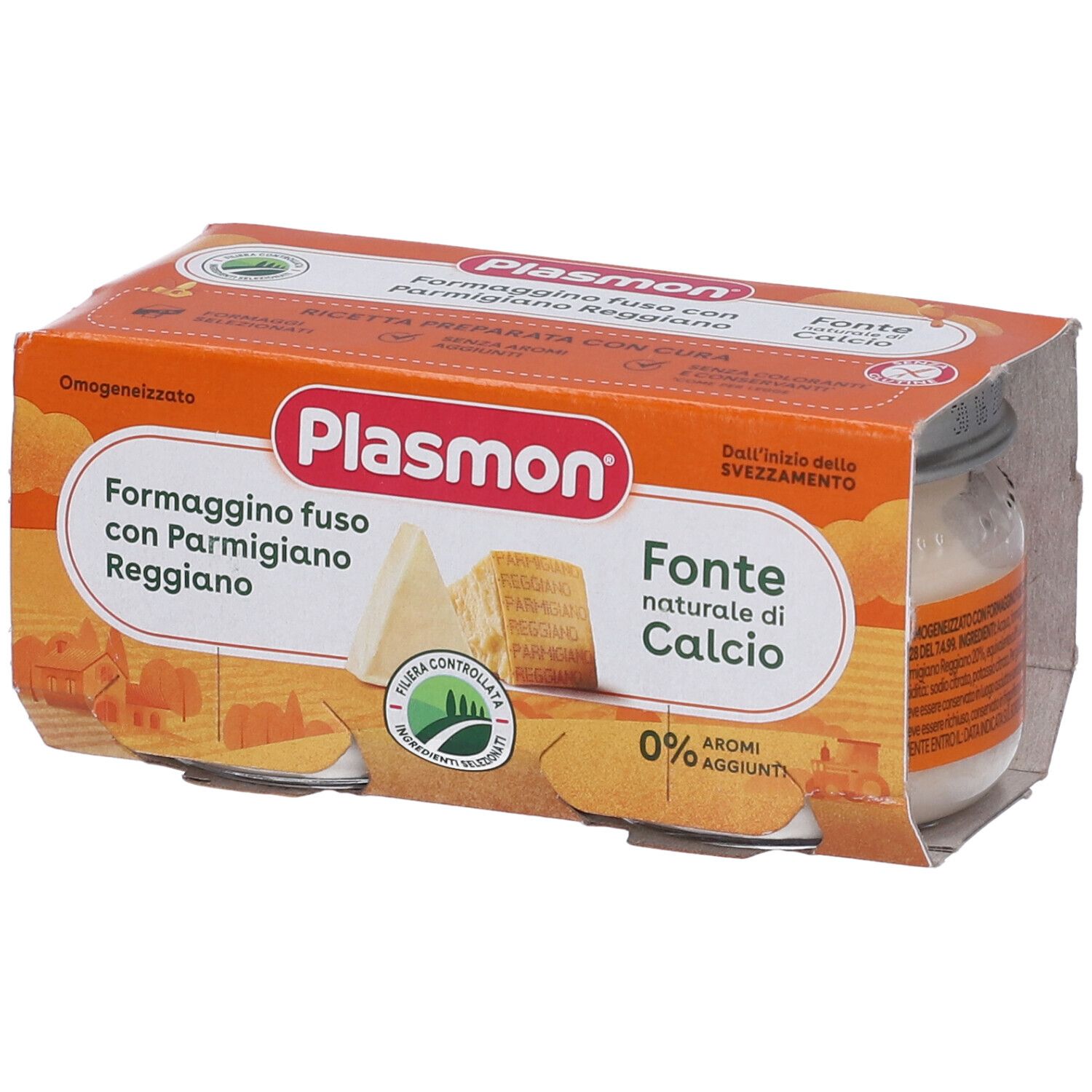 Image of Plasmon® Omogeneizzato Formaggino fuso e Parmigiano Reggiano