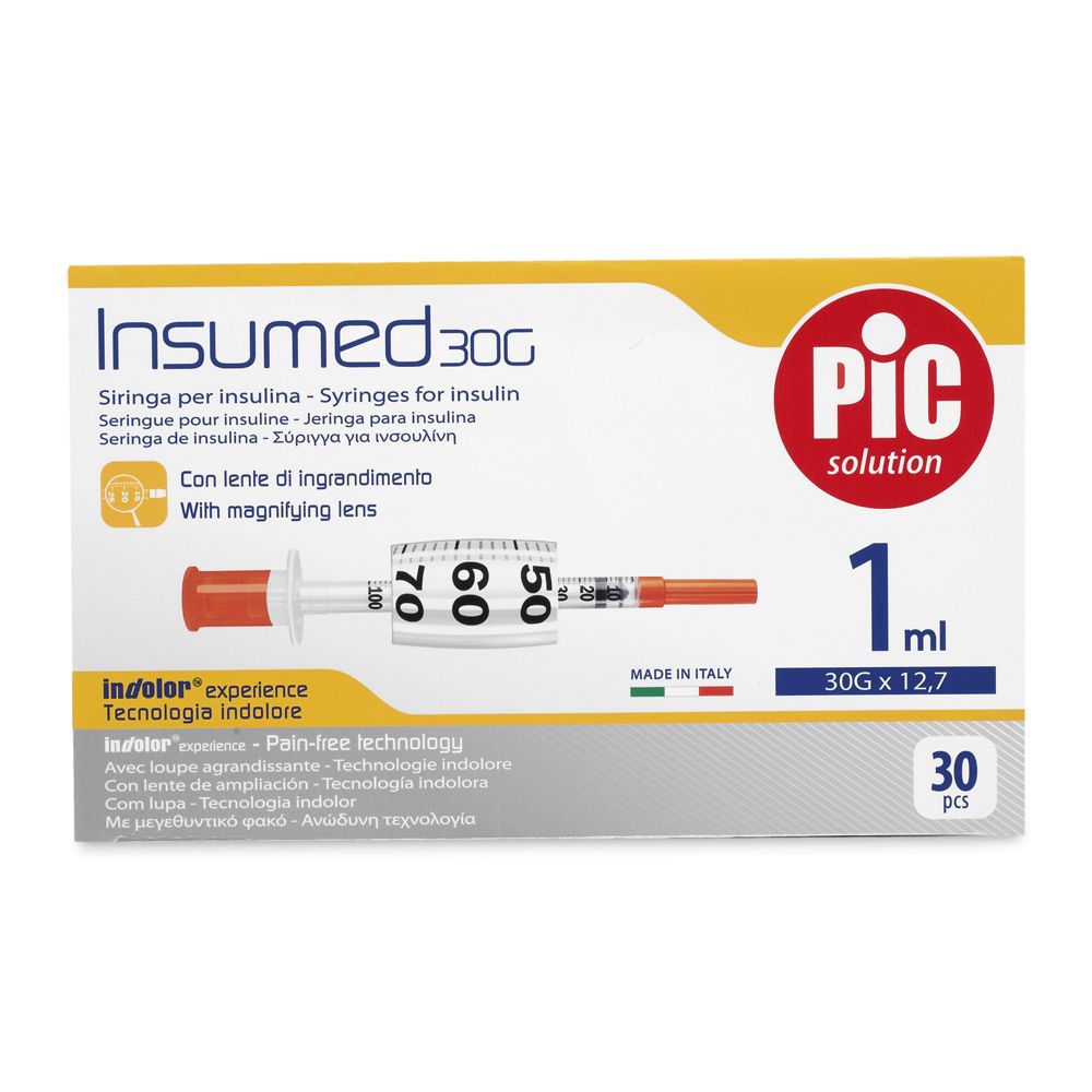 Pic Insumed 30g 30 pz Siringhe