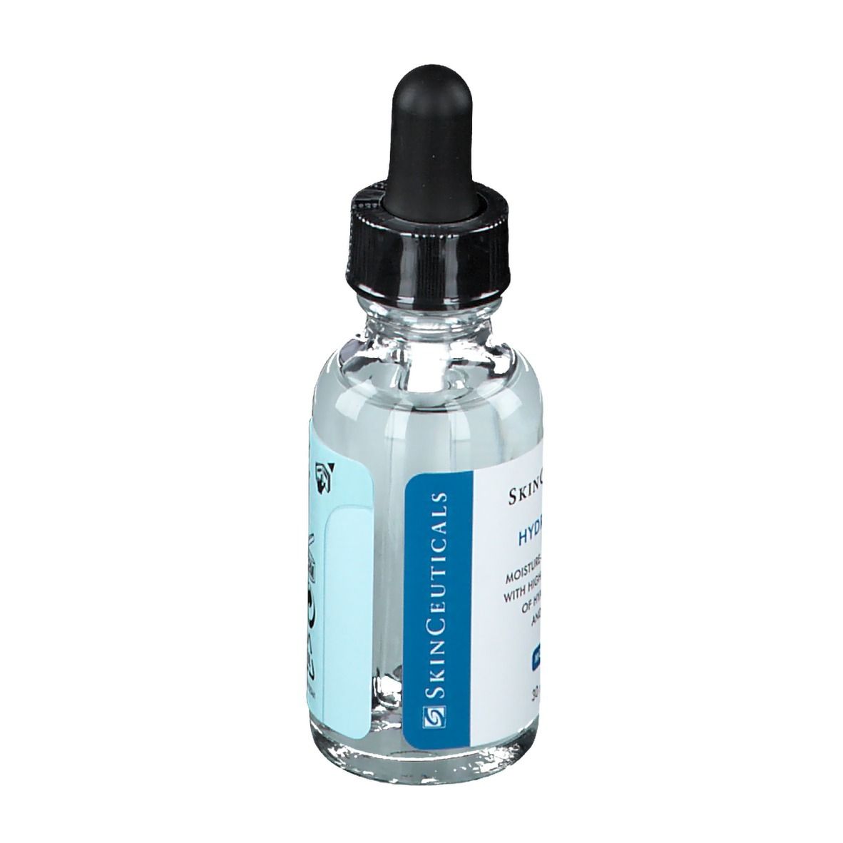 Vista laterale del flacone. Skinceuticals Hydrating B5. Informazioni sul prodotto.