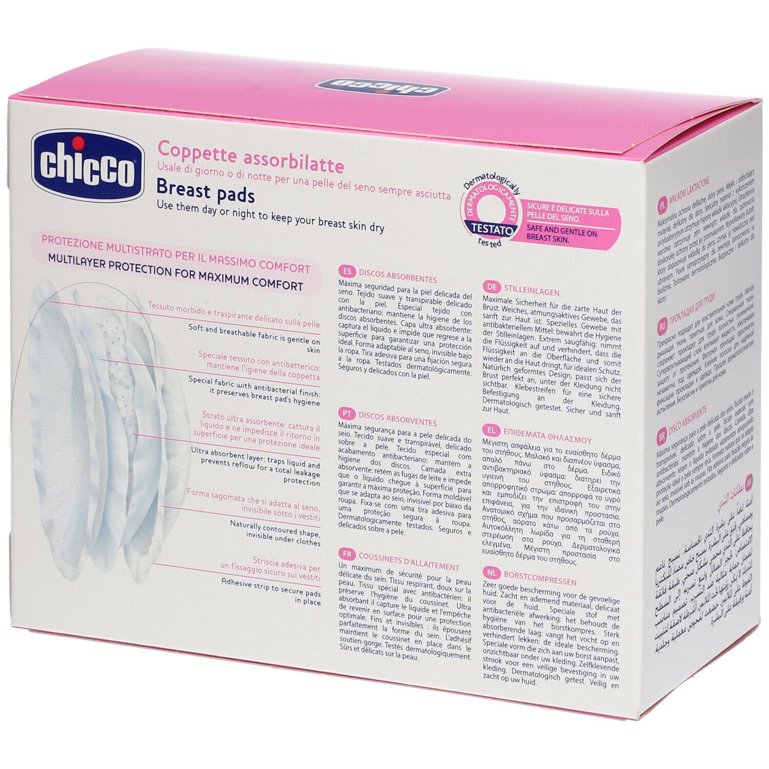 Chicco® Antibakterielle Brustabsorberbecher