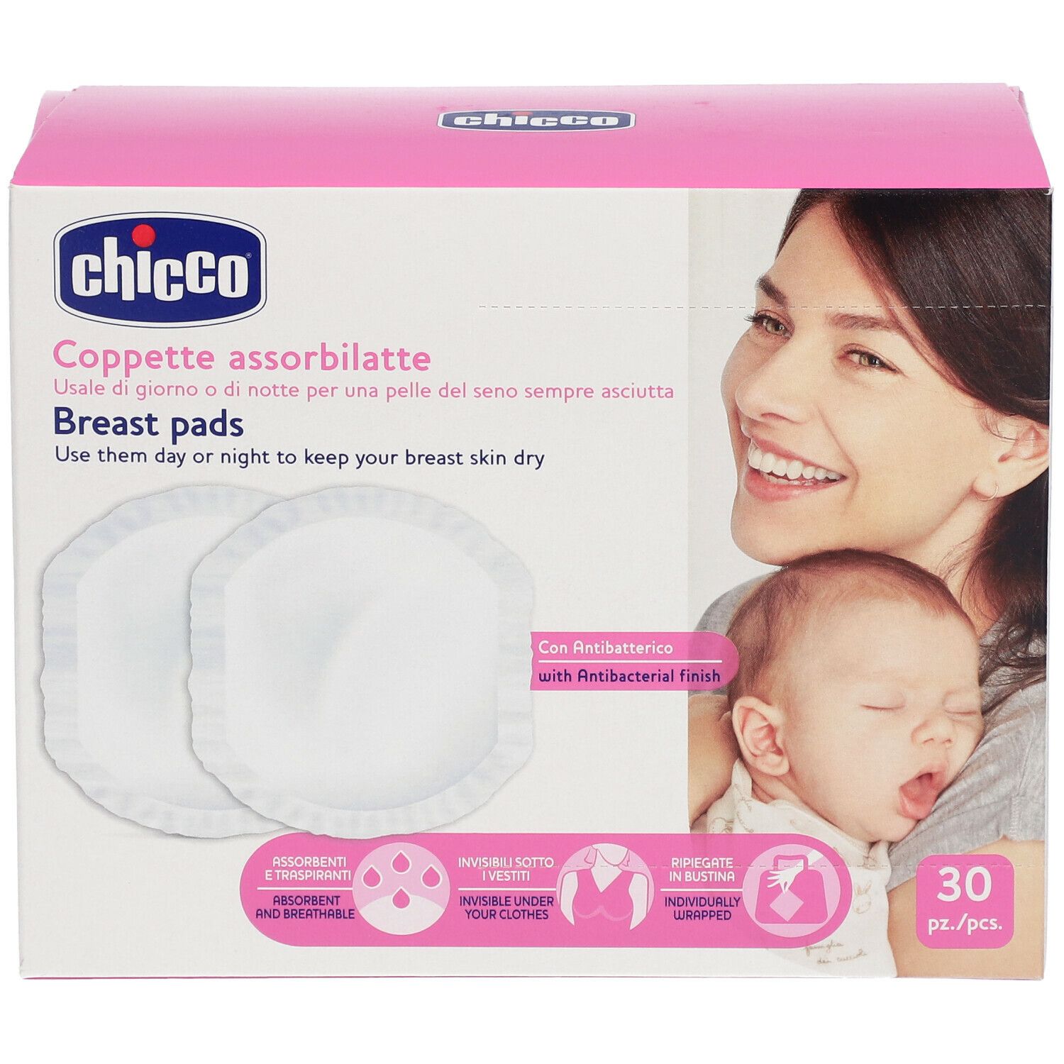 Chicco® Antibakterielle Brustabsorberbecher