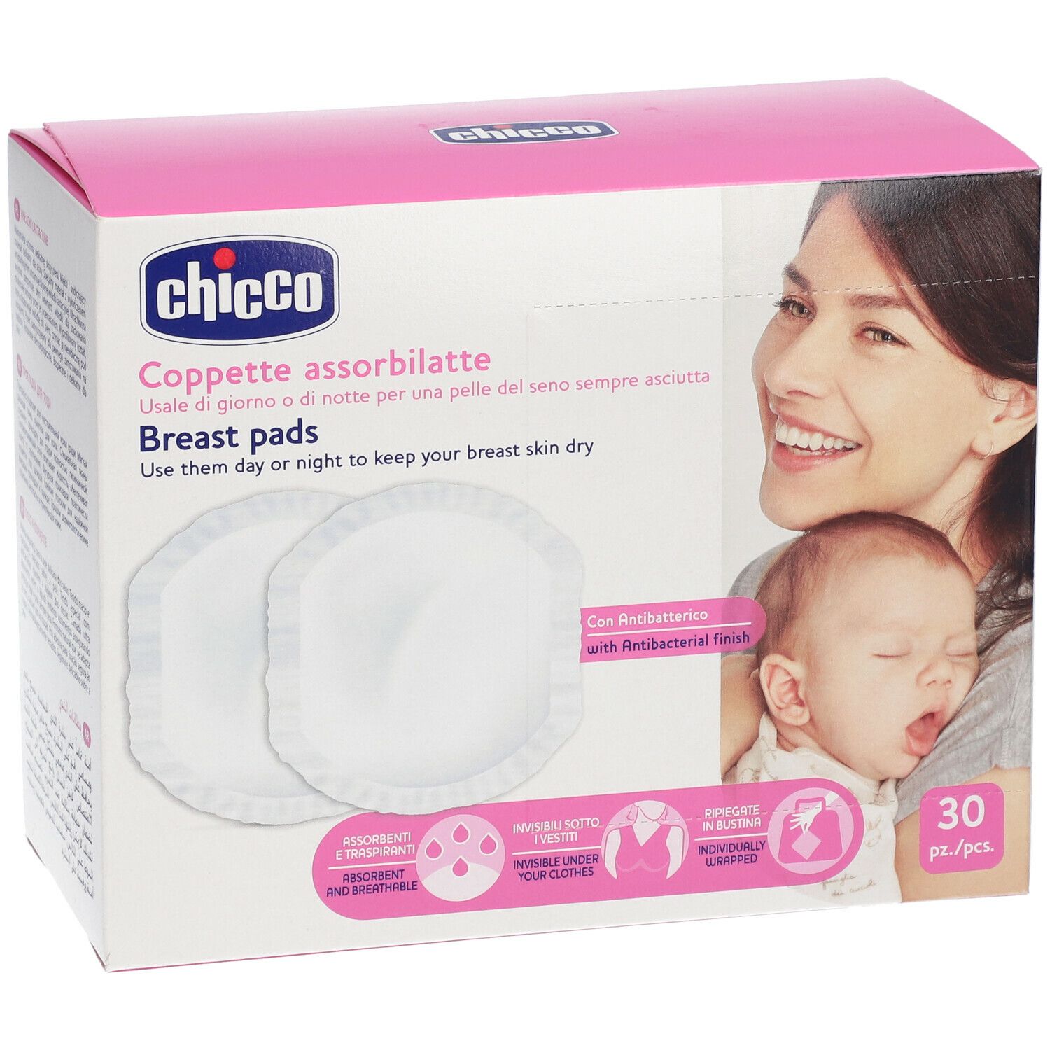 Chicco® Antibakterielle Brustabsorberbecher