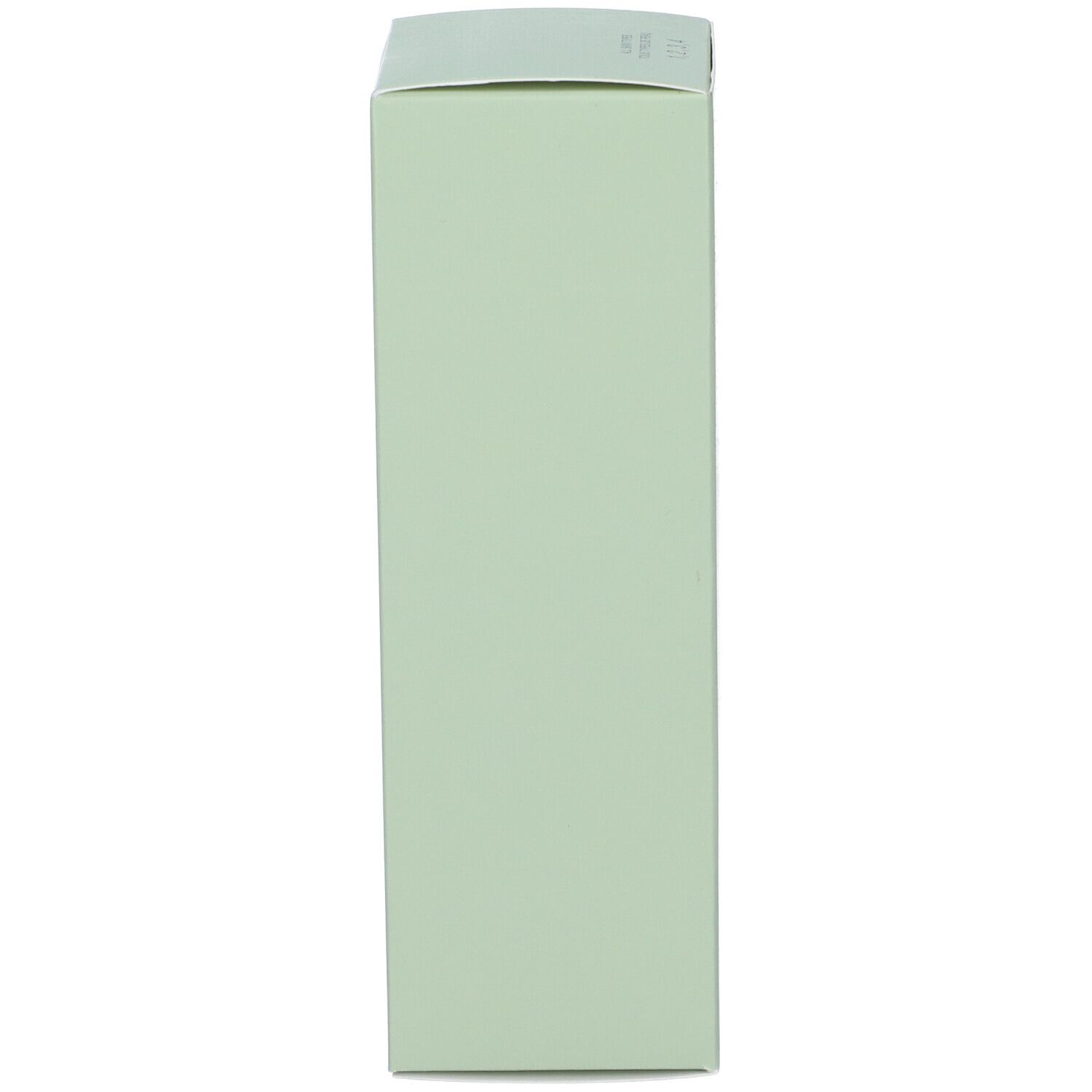 Vista laterale della scatola verde. Scritta: Clinique Redness Solutions Soothing Cleanser.