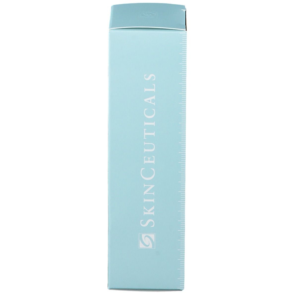 Emballage Skinceuticals Hydrating B5 Masque. Boîte bleu clair. Inscriptions : marque, logo.