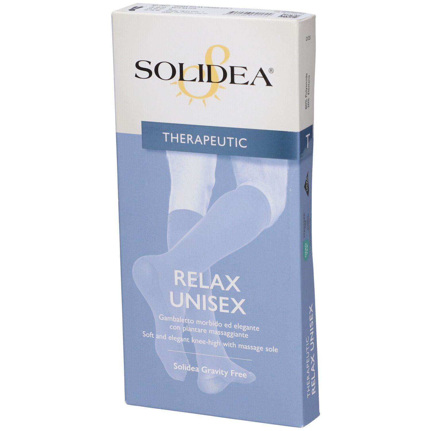 Solidea Unisex Relax Ccl1 Gambaletto Compressivo 18/21 Mmhg Natur Taglia M - Immagine 3