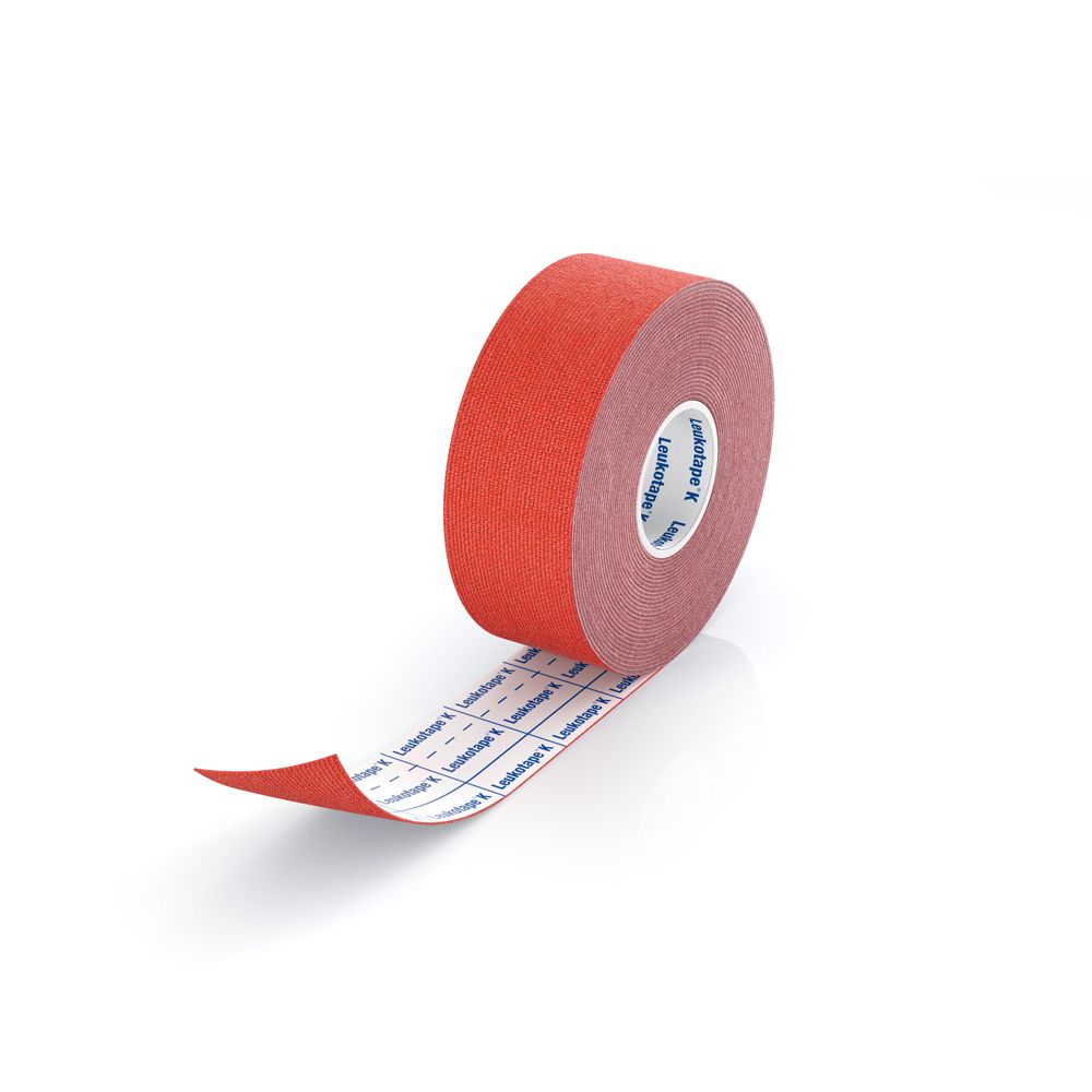 Leukotape Kinesiotaping® Benda Elastica 5m x 2,5 cm Colore Rosso