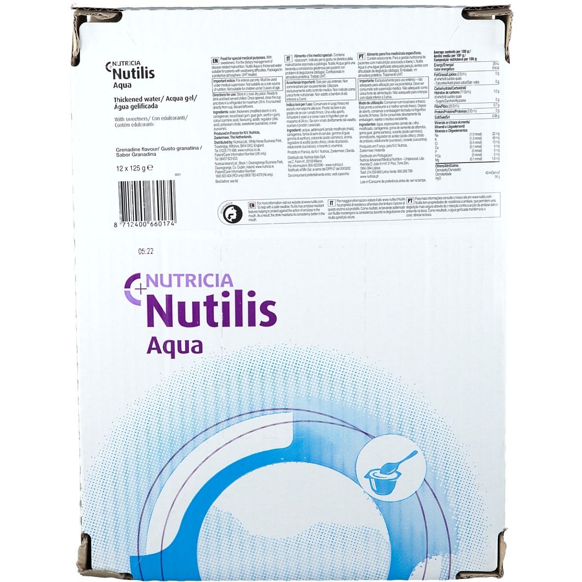 Image of Nutricia Nutilis Aqua Gel Granatina
