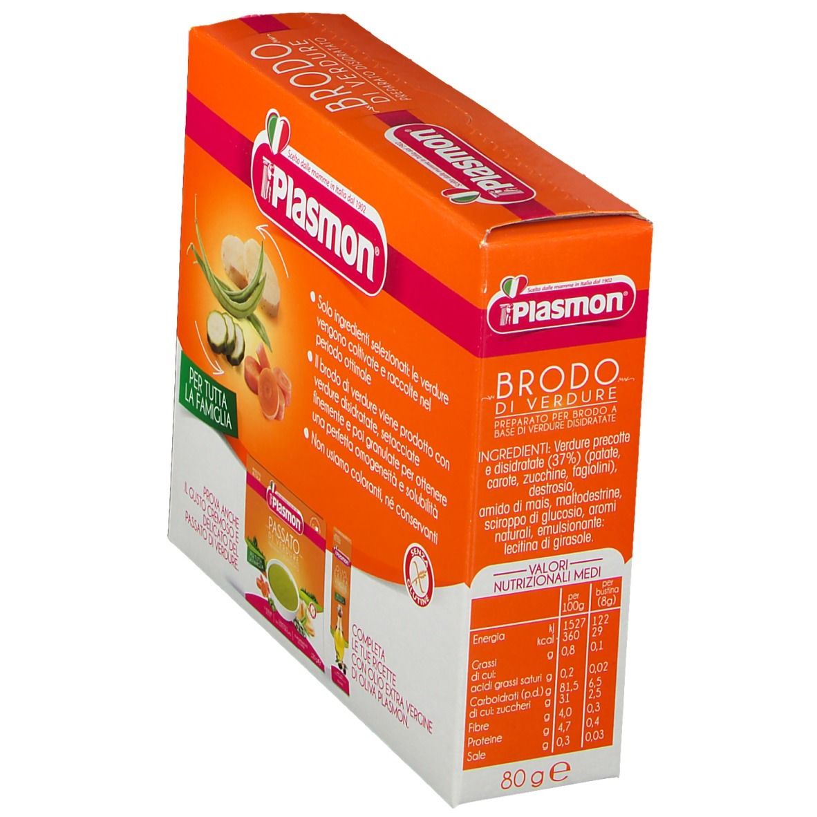 Verdure Trockenbrühe Gemüse 80 G 1 Stück Plasmon