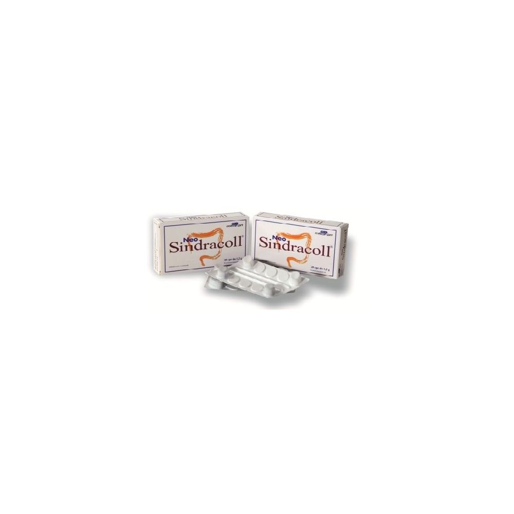 Due scatole Sindracoll e una confezione blister con compresse.