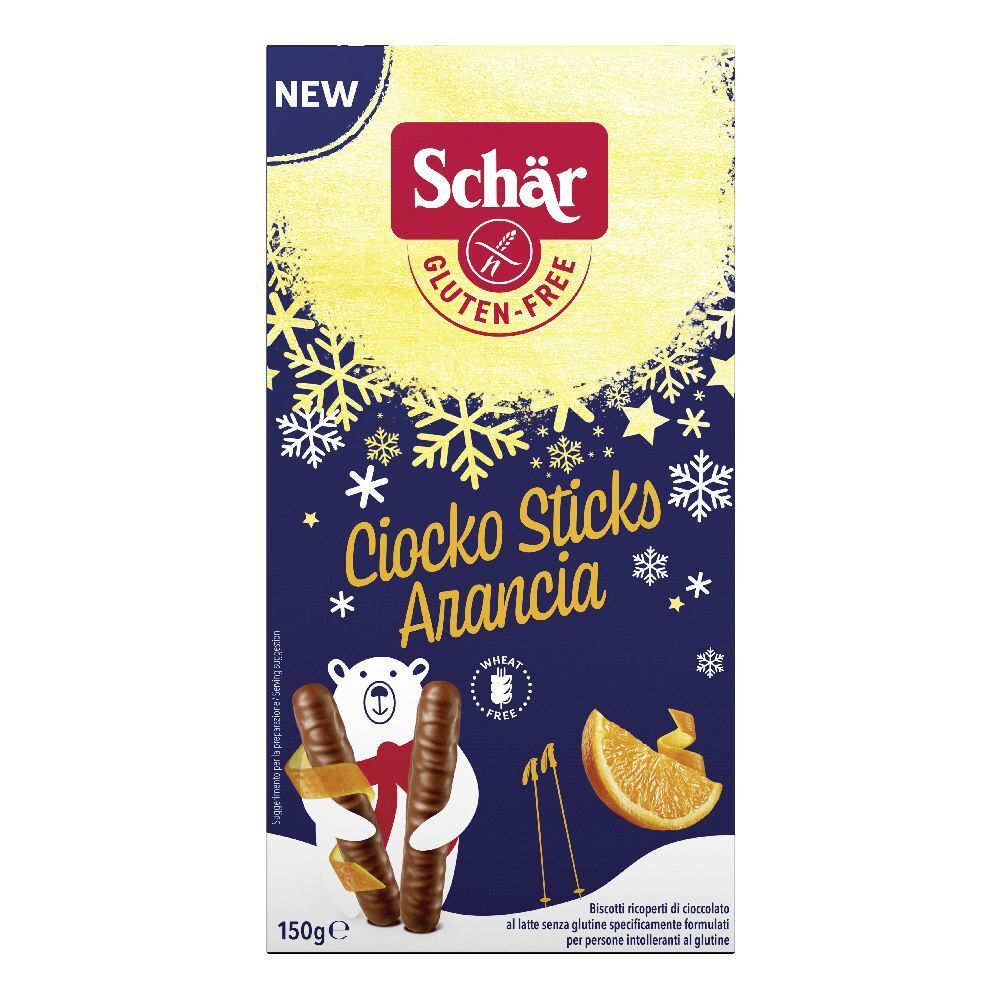 SCHAR Ciocko Stick - Merendine Senza Glutine Per Celiaci Biscotti Ricoperti Al Cioccolato Al Latte 150 G - Immagine 10