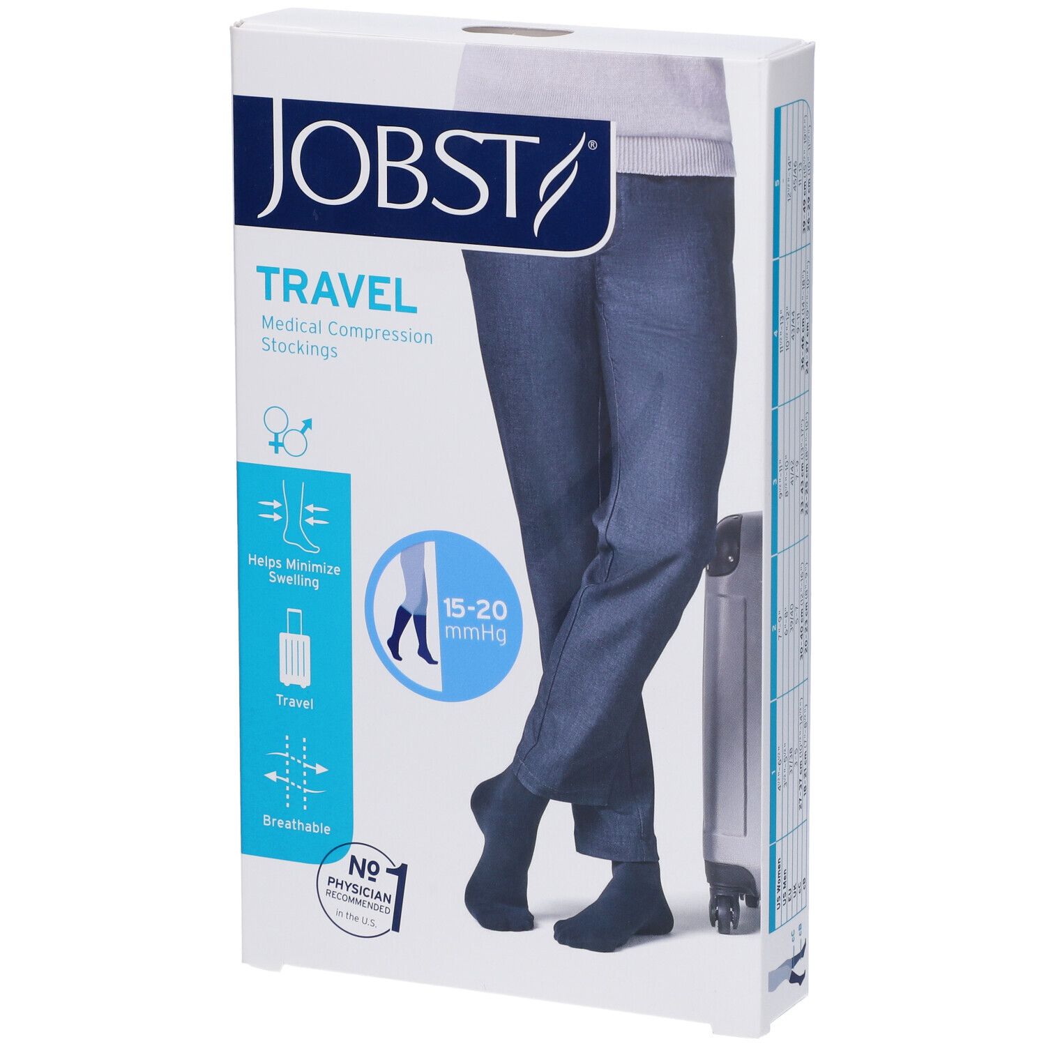 Jobst Travel Calza Blu Taglia XL