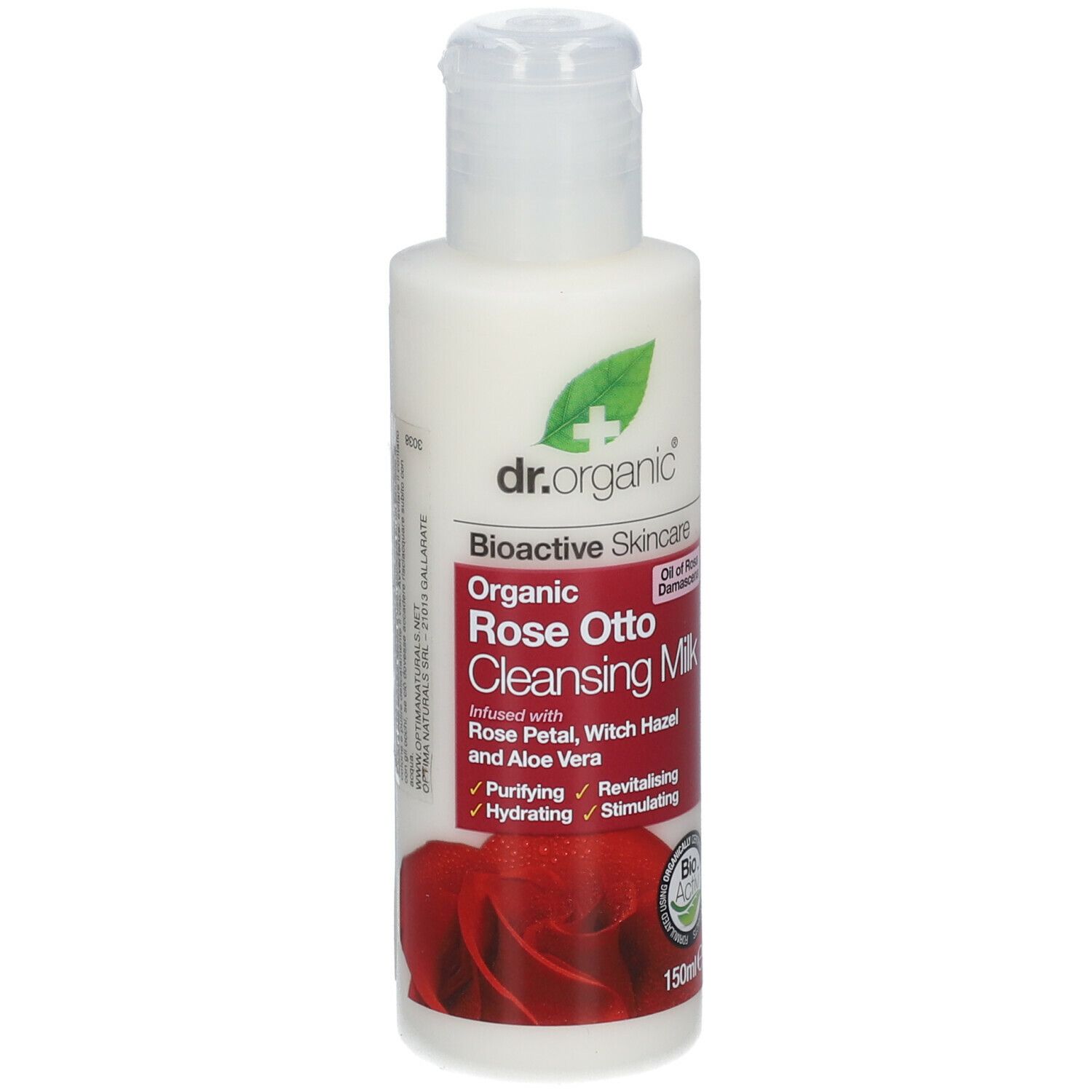 Dr Organic Rosa Rose Otto Cleansing Milk Per Pelli Stanche 150Ml - Immagine 5