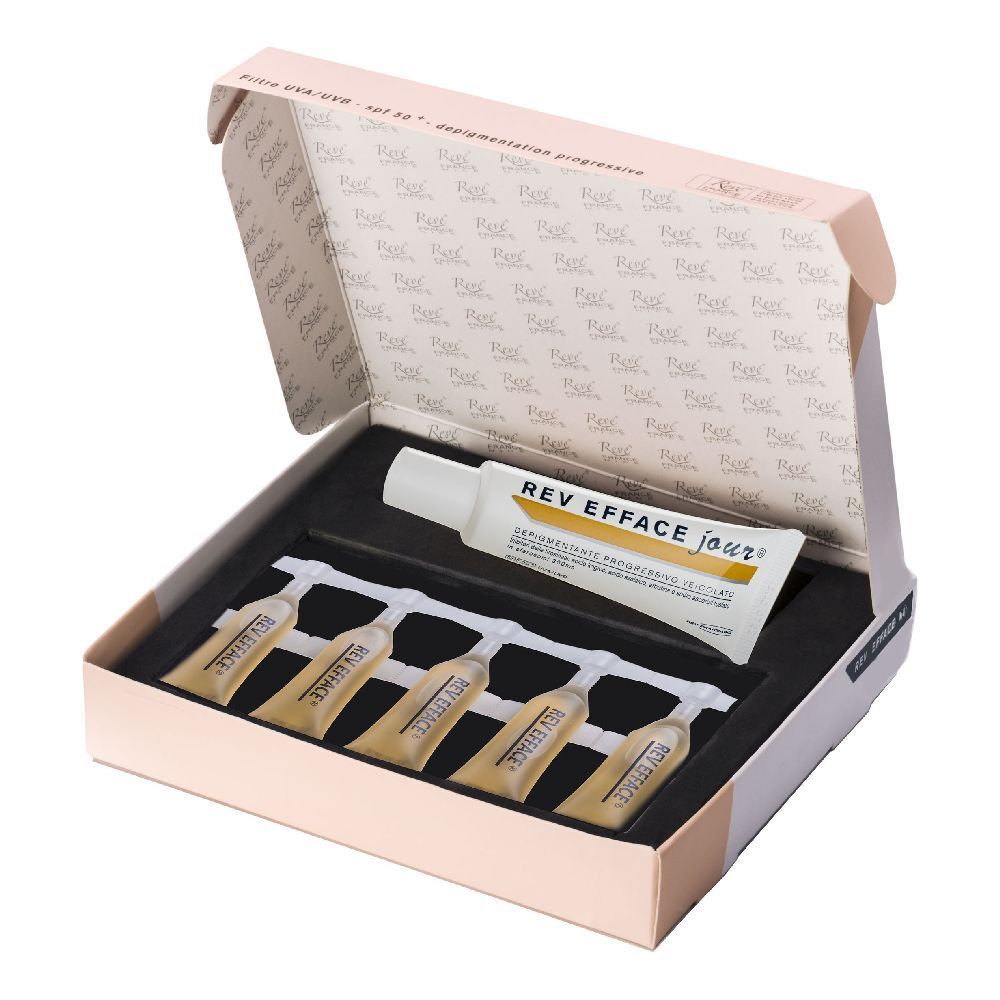 REV PHARMABIO Kit Rev Efface - Crema Giorno Depigmentante 30 ml + 5 Flaconcini Da Notte - Immagine 9