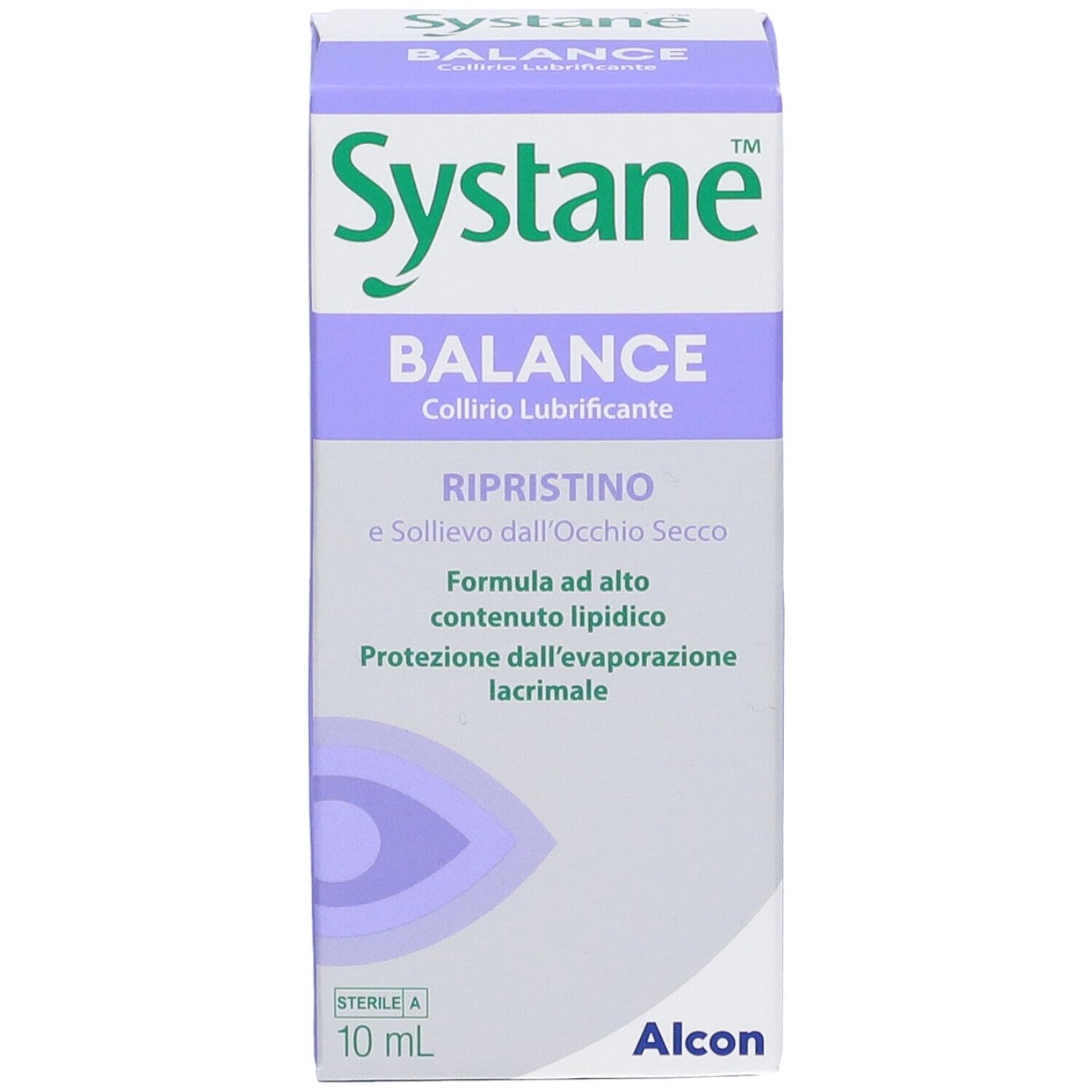 Systane Balance Augentropfen zur Linderung trockener Augen.