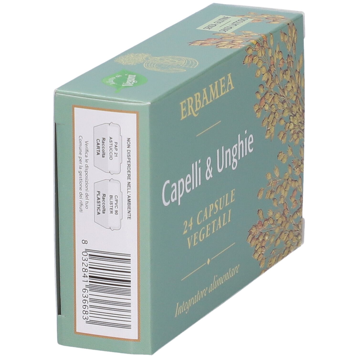 Erbamea Capelli & Unghie Kapselverpackung.