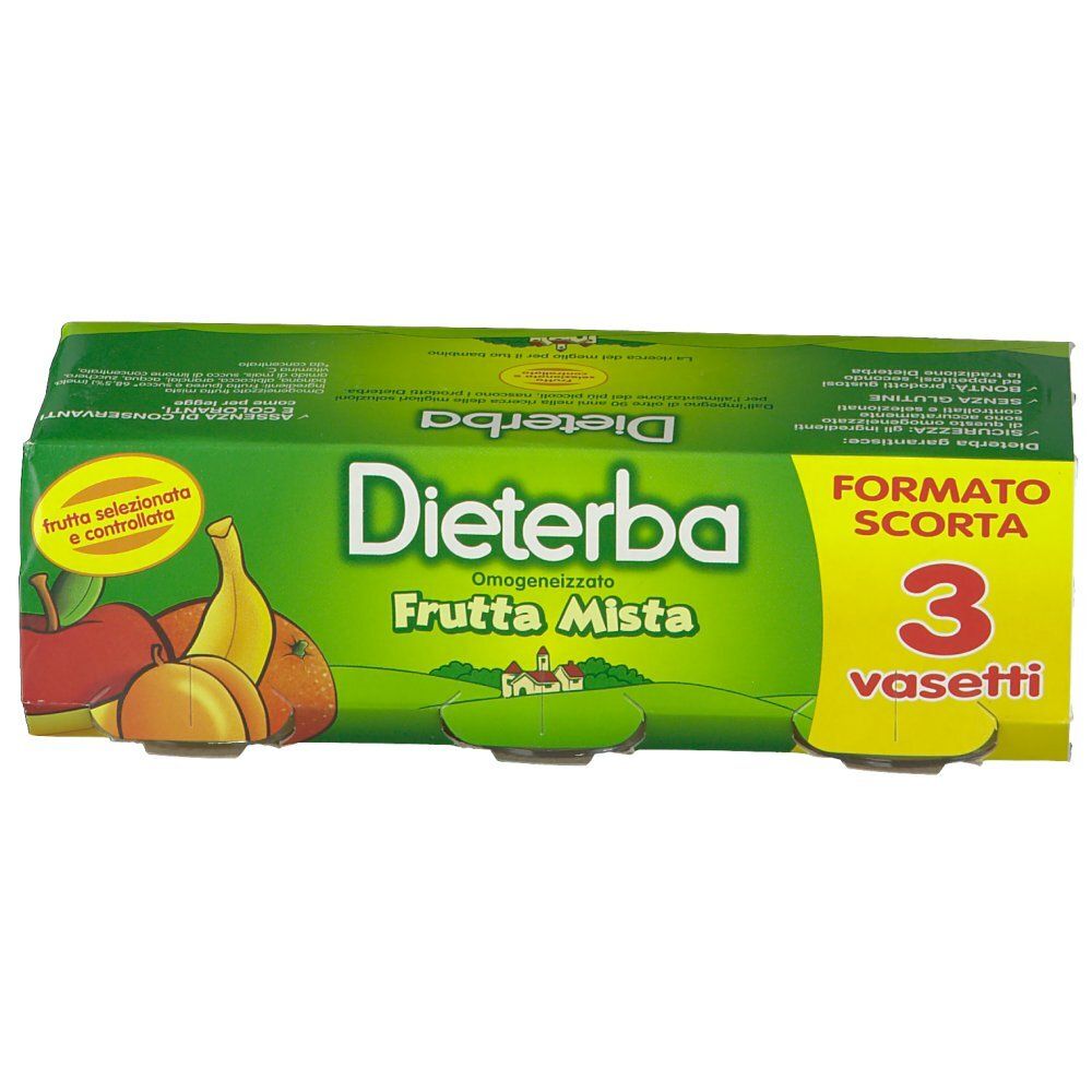 Dieterba Omogeneizzato Frutta Mista 3 Pezzi 80 G - Immagine 7