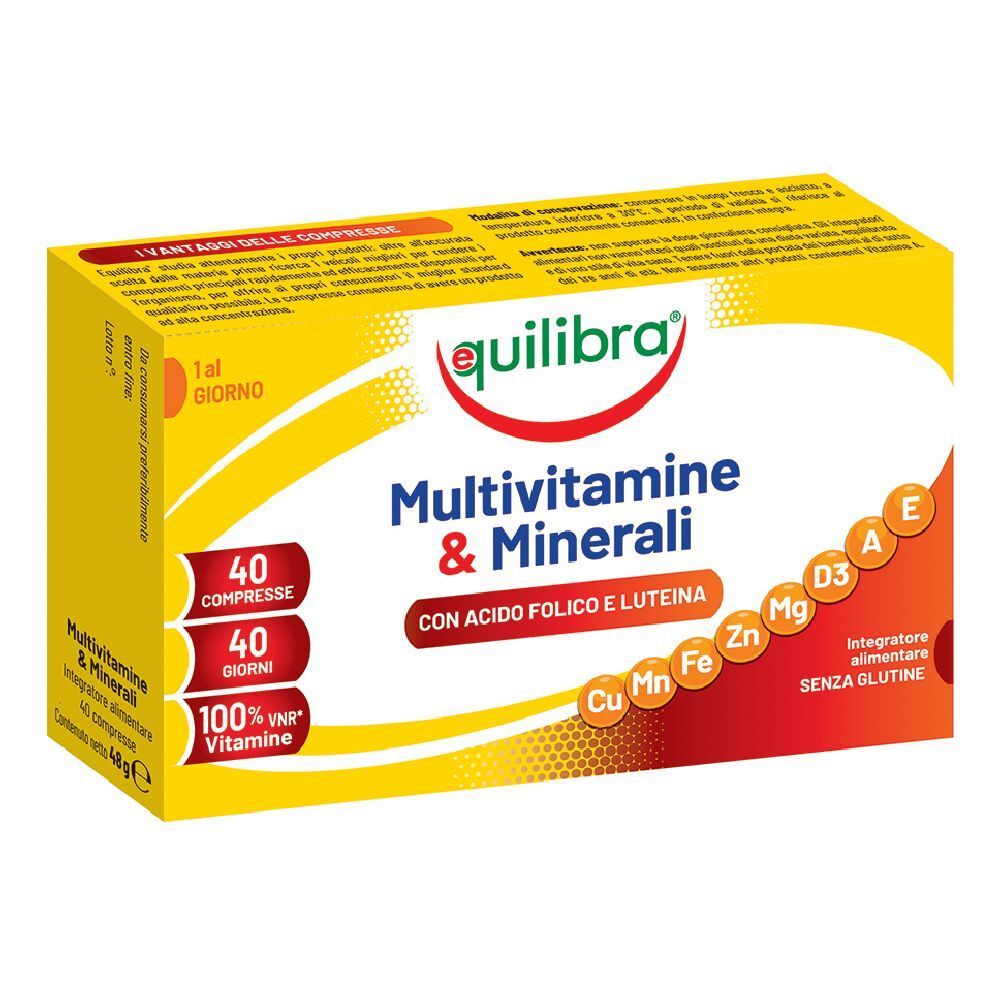 Equilibra Multivitamine Minerali 50 Integratore A Base Di Vitamine E Minerali 30 Compresse