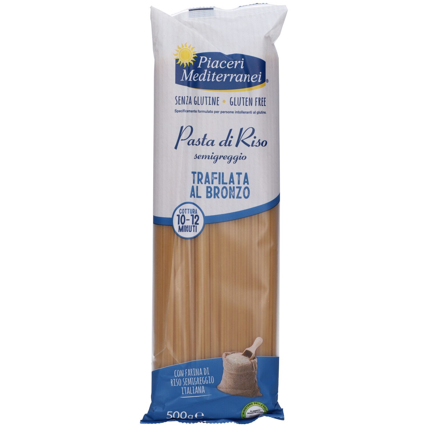 Eurospital Piaceri Mediterranei Spaghetti Pasta Di Riso Senza Glutine 500G - Immagine 7